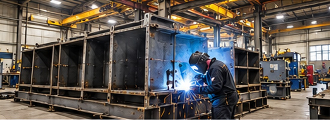 Representative industrial scene: fabrication shops